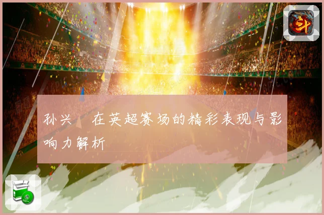 孙兴慜在英超赛场的精彩表现与影响力解析
